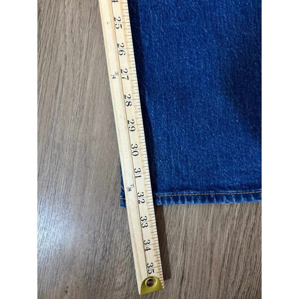 Abercrombie & Fitch 90s Relaxed Jeans High Rise Straight Leg 30 Long Curve Love - Picture 8 of 9